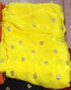 Tela de Crepé de Seda Natural con Cuentas Tejidas, Resistente a las Arrugas, de Secado Rápido, Ancho de 44 Pulgadas, Artículos en Stock, para Vestidos, Kurtis o Saris, etc. - Product Image 3