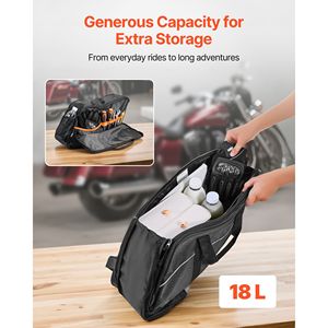 Organizer per Borse Laterali da Moto Harley Davidson Touring 1993-2022, Inserto da 18L in Pelle per Bagagli e Viaggi - Product Image 3