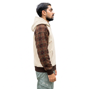 Sudadera con Capucha para Hombre, de Algodón Ecológico Transpirable, con Bolsillo, Manga Raglán, Corte Regular, Informal, para Invierno - Product Image 2