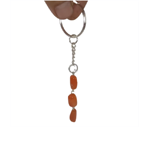 Porte-clés en cristal de haute qualité, cube de cornaline rouge, porte-clés en pierre naturelle, cadeaux pour femmes, vente en gros - Product Image 4