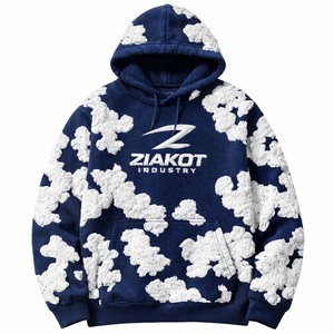 Sudadera con Capucha Personalizada de Alta Calidad, Fabricante, Unisex, Manga Larga, Fitness, Holgada, Sudadera de Mezclilla, Sudadera con Capucha Negra y Blanca, Nueva - Product Image 5