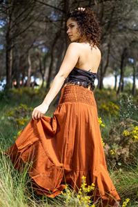 Falda Convertible Bohemia en Capas, Vestido Boho Asimétrico, Falda Maxi Informal de Verano para Mujer, Regalo para Ella - Product Image 2