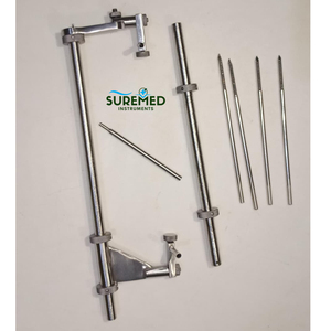 Ensemble complet d'instruments distracteurs fémoraux SureMed Instruments en acier inoxydable, instrument chirurgical manuel orthopédique réutilisable pour hôpital - Product Image 1