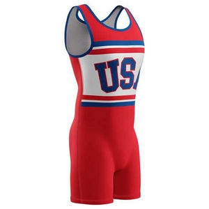 Ensemble de maillots de lutte légers à faible MOQ, conception personnalisée du logo de l'équipe, uniformes de lutte grande taille pour hommes et jeunes pour l'entraînement - Product Image 2