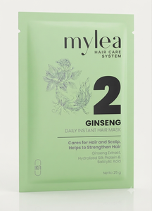 MYLEA GINSENG DAILY INSTANT HAIR M ASK PARA UN CABELLO MÁS FUERTE 12X25G - Product Image 3