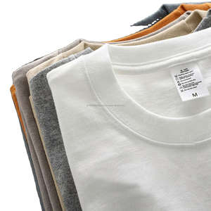 Camisetas de algodón 100% de calidad premium para hombre, diseño sólido en blanco, opciones de tamaño impresas personalizadas, transpirables, de secado rápido para negocios - Product Image 1