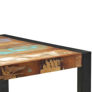 Mesa de Bar de Madera Reciclada Multicolor, Resistente, con Acero Duradero para Uso en Restaurantes - Product Image 4