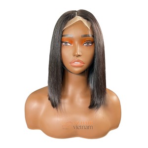 Pelucas de Cabello Humano Virgen Vietnamita al por Mayor, Pelucas Frontales de Encaje Suizo 2x6 2x4, Peluca Bob Súper Estándar de 200g - Product Image 2