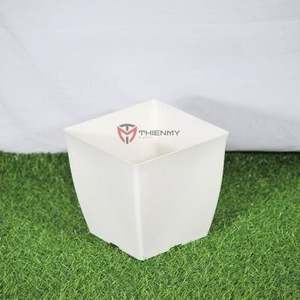 Modern Square PP Plastic Flower Pot for Indoor Outdoor Garden Decoration - Product Image 4