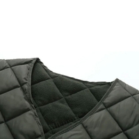 Gilet matelassé sans manches à capuche en toile décontracté avec logo personnalisé OEM, veste d'hiver haut de gamme sur mesure en coton 100% pour hommes