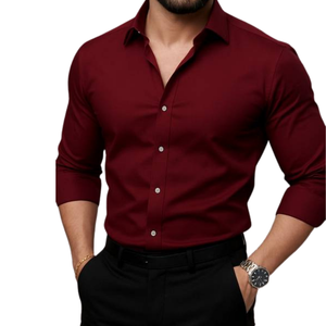 Chemises à manches longues pour hommes, légères, coupe-vent, respirantes, en lin, séchage rapide, safari, bouton unique, fabricant ODM - Product Image 3
