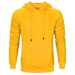 เสื้อฮู้ดดี้ผู้ชายหลากสี ผ้าฝ้าย 100% เฟรนช์เทอร์รี่ ลำลอง สีพื้น ทรงปกติ มีกระเป๋า - Product Image 6