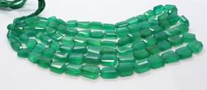 ลูกปัดหินออนิกซ์สีเขียวธรรมชาติทรงเหลี่ยมไม่สม่ำเสมอขนาด 10x14-12x16 มม. ลูกปัดหินออนิกซ์สีเขียวขนาด 18 นิ้ว สำหรับทำเครื่องประดับ - Product Image 5