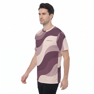 Camiseta de Algodón y Poliéster Personalizada al por Mayor para Hombre, Camiseta Informal de Manga Corta con Estampado por Sublimación, Ropa Gráfica de Moda para el Día a Día - Product Image 4