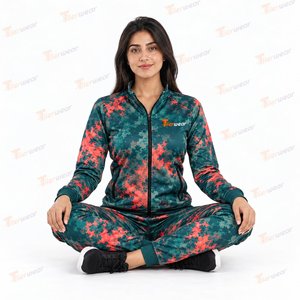 : Women Professional Sublimation Track Suit Custom Team Uniform Polyester Performance Sportswear Digital Printed Jacket <b>Pant</b> Man - Product Image 3