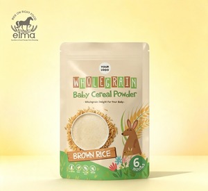 ELMA FOOD Cereal de Arroz Integral en Polvo de Alta Calidad, Suplemento Alimenticio para Bebés, Textura Cremosa y Suave, Bolsa de 500G, Nutrición Completa - Product Image 1