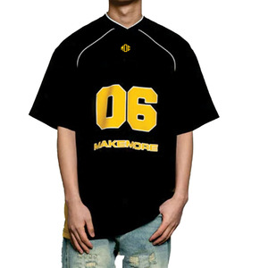 Nouveau style maillot de football américain surdimensionné en mesh 220 GSM respirant unisexe avec motif, fournisseur OEM pour commandes en gros - Product Image 2