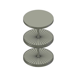 Présentoir rotatif à 2 niveaux pour carreaux italiens, facile à assembler, pour bureau et usage intérieur, également support pour vêtements - Product Image 2