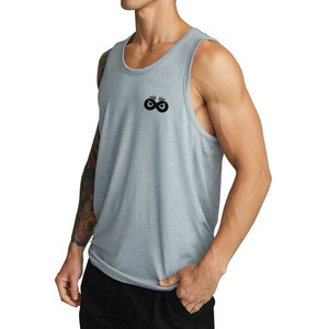 Wholesale Solid Color Fitness Wear <b>Men</b> Gym <b>Singlet</b> Custom Logo Deign Breathable <b>Men</b> Gym <b>Singlet</b> <b>For</b> Online Sale - Product Image 3