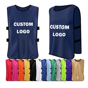 Wholesale Navy blue Custom polyester <b>Soccer</b> Training Bib Vest Breathable Football Practice Team coaching Scrimmage Sportswear - Product Image 1