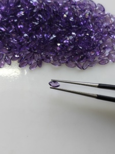 Ametista Africana Natural, Corte Marquesa de 5x2.5MM, Gema Suelta de Color Púrpura Intenso de la Mejor Calidad para Joyería - Product Image 1