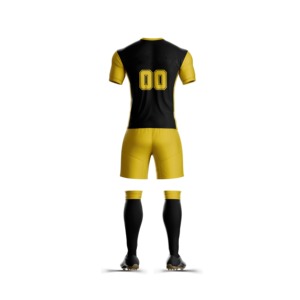 Uniforme de football unisexe de qualité supérieure, tissu respirant, séchage rapide, design d'équipe personnalisé, manches courtes pour l'entraînement et la compétition - Product Image 2