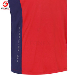Men’s Training Tank Top Sleeveless Athletic Gym <b>Vest</b> for Workout Running Fitness and Sports Activities Custom Logo Print - Product Image 5