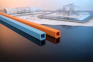 ท่อพีวีซีสี่เหลี่ยมขนาด 10 มม. โปรไฟล์พลาสติกกลวงสำหรับเฟอร์นิเจอร์ ตู้ แผงผนัง ตกแต่งภายใน งานก่อสร้างอาคาร - Product Image 2