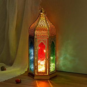 Compassion Collection Indian Metal Lantern Indoor Outdoor Eid Diwali Christmas Decor <b>Candle</b> Holders at <b>Bulk</b> Rate Lantern Supply - Product Image 2