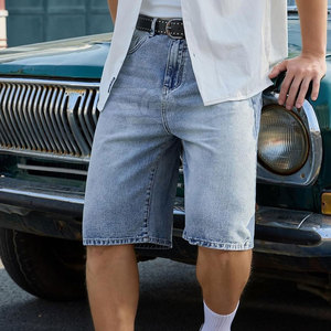 Pantalones Cortos de Algodón 100% para Hombre, Corte Recto, Estilo Casual Urbano, Transpirables, para Uso Diario, Moda de Verano - Product Image 6