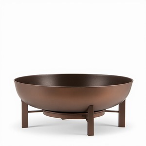 Brasero de jardín de metal de primera calidad Sovereign Flame, diseñado para reuniones sofisticadas al aire libre, casas de lujo y paisajes elegantes. - Product Image 1