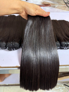 Cheveux humains vierges bruts en vrac, vente en gros de mèches de cheveux vietnamiens bruts provenant d'un fournisseur, double trame, Remy non traité, brut - Product Image 6