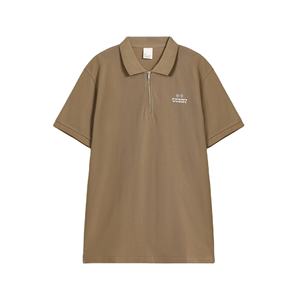 Ropa de calle personalizada unisex de algodón para camisas casuales de estilo polo transpirables con cierre de cremallera OEM y ODM disponibles - Product Image 3