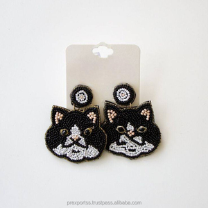 Pendientes Colgantes Hechos a Mano con Diseño Floral Bohemio y Cuentas de Semillas, con Lindos Diseños de Animales para Mujeres y Niñas, Venta al por Mayor - Product Image 3