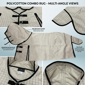 พรมผ้าใบกันน้ำ17ออนซ์สำหรับฤดูร้อนพรมม้าแบบไม่มีซับในผ้าแคนวาสแบบคู่ปิดหน้าอกด้านหน้าสายรัดขาแบบถอดออกได้สำหรับสภาพอากาศที่อบอุ่นและม้า - Product Image 3