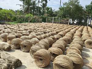 วัสดุใยธรรมชาติจากหญ้าทะเล สำหรับทำตะกร้า พรม เชือก งาน DIY ผลิตในเวียดนาม ขนาด 3 มม. 4 มม. 5 มม. ขายส่ง - Product Image 4