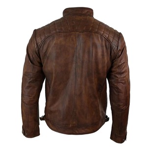 Veste en cuir pour homme, en cuir d'agneau véritable, respirante et épaisse, en vente. - Product Image 4