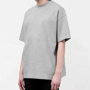 T-shirt col rond coupe classique personnalisé de haute qualité 2026 avec logo personnalisé / Manches courtes en coton uni à séchage rapide et respirant pour homme - Product Image 3