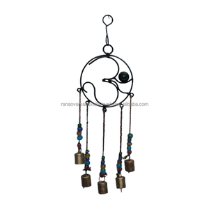 แขวนผนังตกแต่งกระดิ่งลมพร้อมลูกปัดและระฆังสำหรับลานระเบียงบ้านในราคาตลาดจากผู้ค้าส่ง - Product Image 3