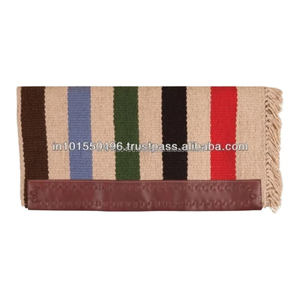 ผ้าห่มอานม้า 100% ขนสัตว์นิวซีแลนด์ ขนาด 32x64 นิ้ว ลายทาง ยี่ห้อ Casa Zia Sandwich สำหรับกีฬาขี่ม้าและการฝึกม้า - Product Image 6