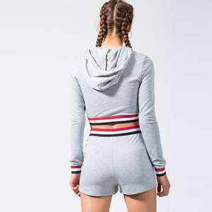 Conjunto Deportivo Informal para Mujer 2022, Pantalones Cortos de Verano con Estampado, Ropa Transpirable de Dos Piezas, Colores Sólidos, Venta al Por Mayor - Product Image 2