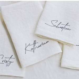 Serviette en tissu européen de haute qualité serviette en coton brodé pour mariage utilisation sur table vente en gros en stock - Product Image 5