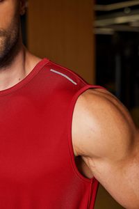 Men's Drop Armhole Tank <b>Top</b> Streetwear Sleeveless Shirt Oversized Muscle <b>Vest</b> Breathable Jersey Fabric Urban Summer Fashion Wear - Product Image 4