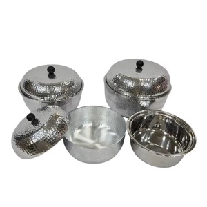 Arabic Middle East Pattern Stainless Steel Casserole Pot With Lid Round Polished Durable For All Stoves 24cm - Product Image 3