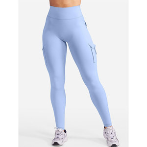 Customizable Private Label Legging For Women's Multiple Button Fly Pocket Closure Breathable Stretchy Fabric Full Length <b>Tights</b> - Product Image 1