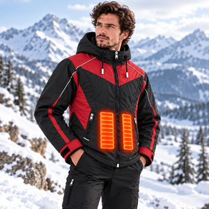 Custom USB Heated <b>Jacket</b> Men Women Winter Outdoor Hooded Thermal Coat Battery Powered <b>Smart</b> Temperature Control - Product Image 4
