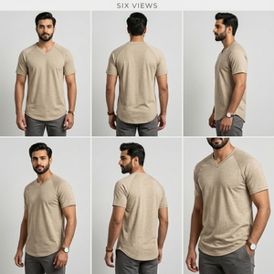 Camiseta Deportiva Moderna con Cuello en V ProudTrend, Ligera, Suave al Tacto, para Uso Diario, Ropa Deportiva a la Moda - Product Image 4