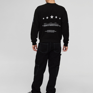 Sweat-shirts en coton de haute qualité à col rond, unis, surdimensionnés, avec logo personnalisé, sweat-shirts épais, fabricant - Product Image 6