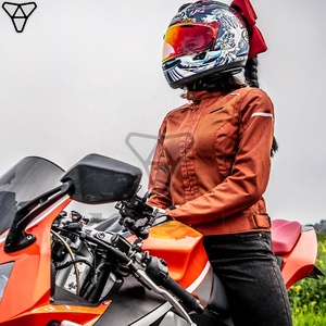 Veste de sport réfléchissante pour hommes, longueur 3/4, approuvée CE, imperméable, de tourisme avec bouches d'aération pour l'équitation en toute saison - Product Image 2