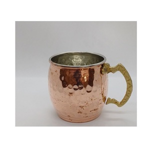 classic copper plated moscow mule <b>mugs</b> designed for cold beverages enhancing presentation in kitchen dining and bar area - Product Image 1